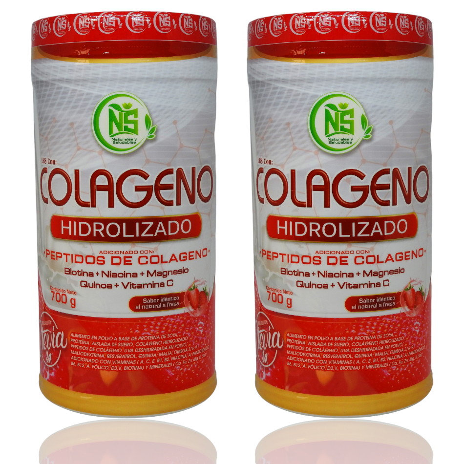 Colágeno Hidriolizado + Biotina + Niacina + Magnesio+  Quinoa + Vitamina C